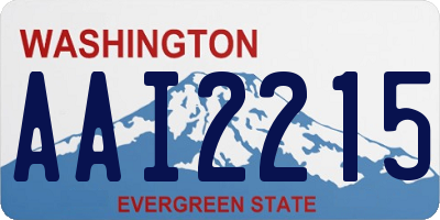 WA license plate AAI2215