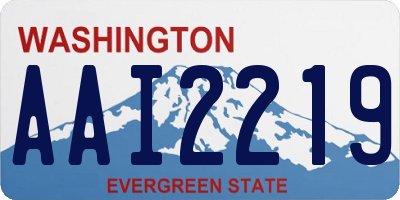 WA license plate AAI2219