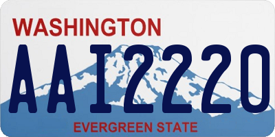 WA license plate AAI2220