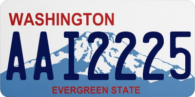 WA license plate AAI2225