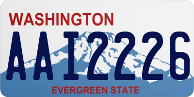 WA license plate AAI2226