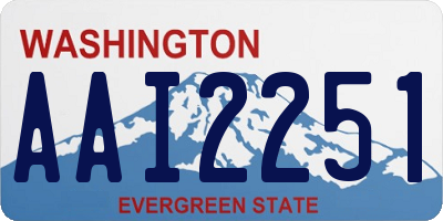 WA license plate AAI2251