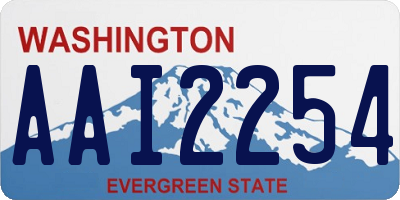 WA license plate AAI2254