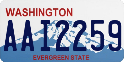 WA license plate AAI2259
