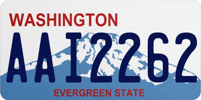 WA license plate AAI2262