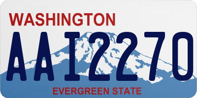 WA license plate AAI2270