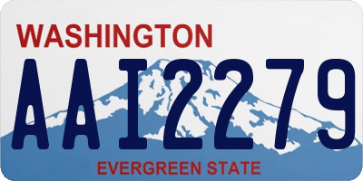 WA license plate AAI2279