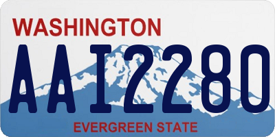 WA license plate AAI2280