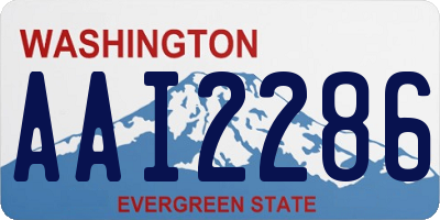 WA license plate AAI2286