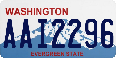 WA license plate AAI2296