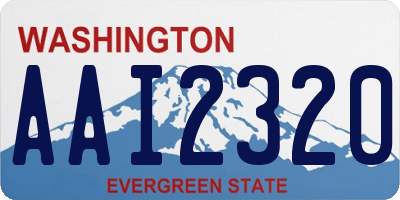 WA license plate AAI2320