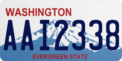 WA license plate AAI2338