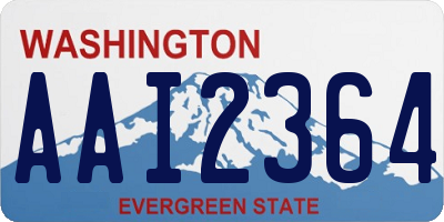 WA license plate AAI2364