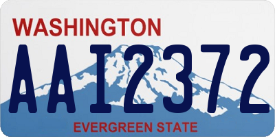 WA license plate AAI2372