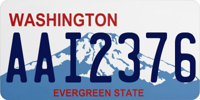 WA license plate AAI2376