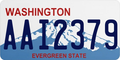 WA license plate AAI2379
