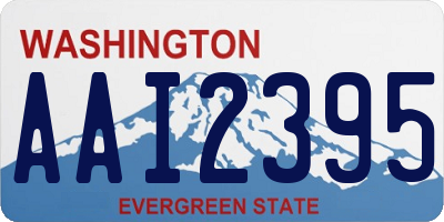 WA license plate AAI2395