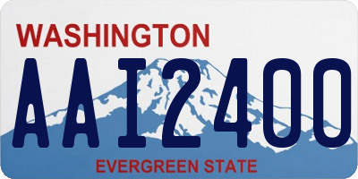 WA license plate AAI2400