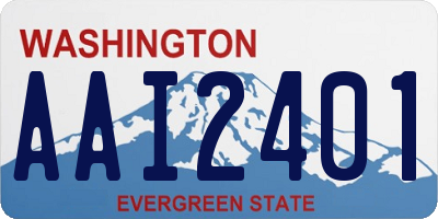 WA license plate AAI2401