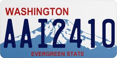 WA license plate AAI2410