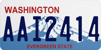 WA license plate AAI2414