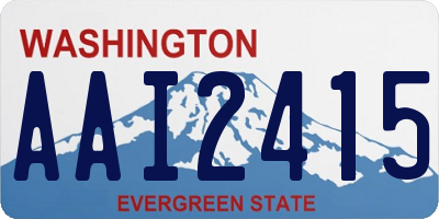 WA license plate AAI2415