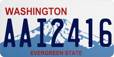WA license plate AAI2416