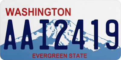 WA license plate AAI2419
