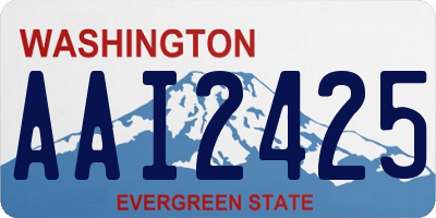 WA license plate AAI2425