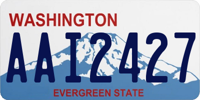 WA license plate AAI2427