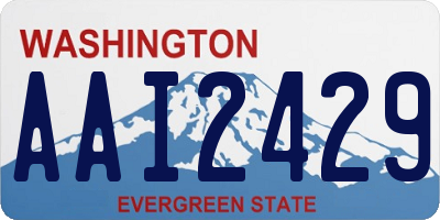 WA license plate AAI2429