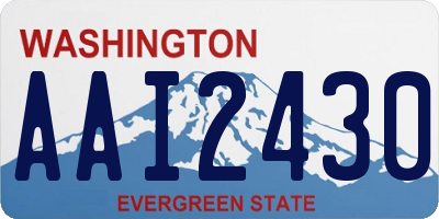 WA license plate AAI2430