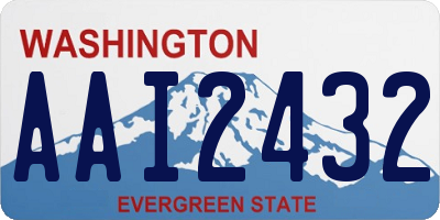 WA license plate AAI2432