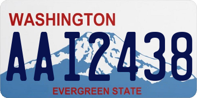 WA license plate AAI2438