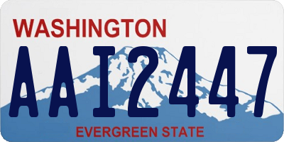 WA license plate AAI2447