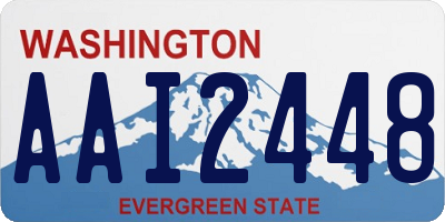 WA license plate AAI2448