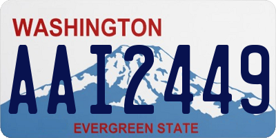 WA license plate AAI2449
