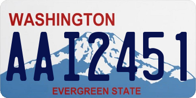 WA license plate AAI2451