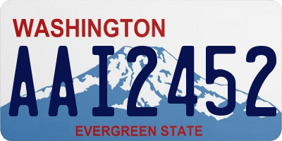 WA license plate AAI2452