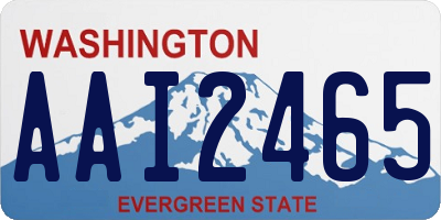 WA license plate AAI2465