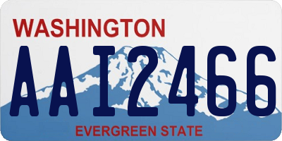 WA license plate AAI2466