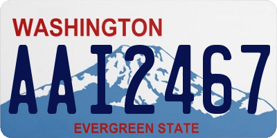 WA license plate AAI2467