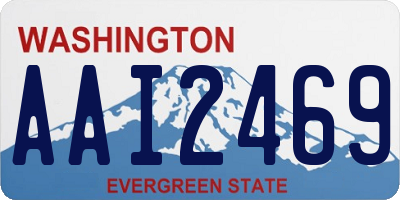 WA license plate AAI2469