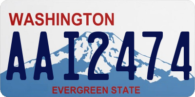 WA license plate AAI2474