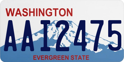 WA license plate AAI2475