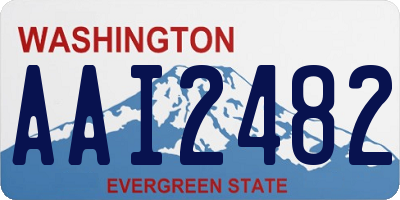 WA license plate AAI2482
