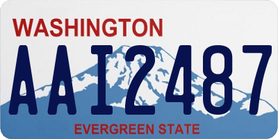 WA license plate AAI2487