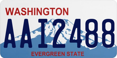 WA license plate AAI2488