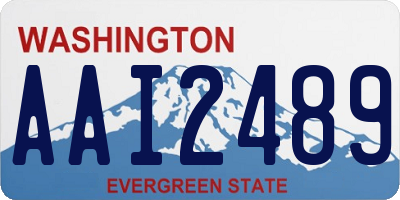 WA license plate AAI2489