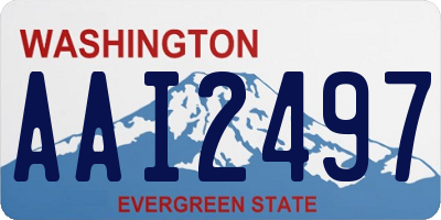 WA license plate AAI2497